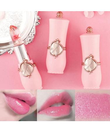 Seazoon Moisturizer Long-lasting Jelly Flower Lipstick | Magic Color Changing Lazy Lipstick Waterproof Crystal Gloss - Clear Lipstick #6 - Buy Online on GoSupps.com