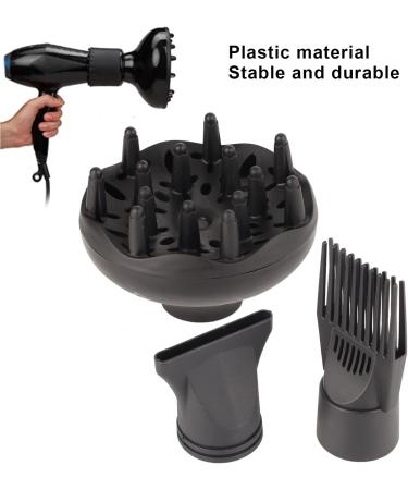 Blow Dryer Replacement Parts 3Pcs/Set Hair Dryer Diffuser Nozzle Set Plastic Hair Dryer Attachment Dryer Nozzle Comb Hair Dryer Concentrator Nozzle - Buy Online on GoSupps.com