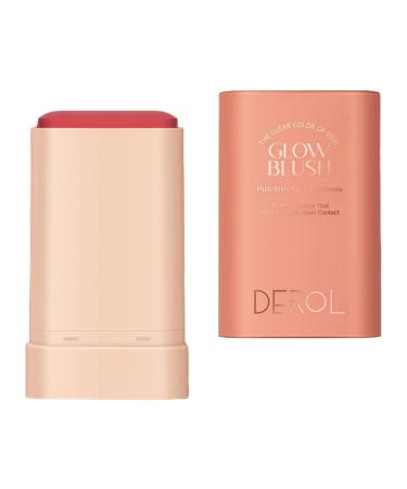 JAYIOLA Makeup Blush Stick Face Blush Weightless Solid Moisturizing Stick Cream Blush Stick for Women Ladies Daily All Skin Red