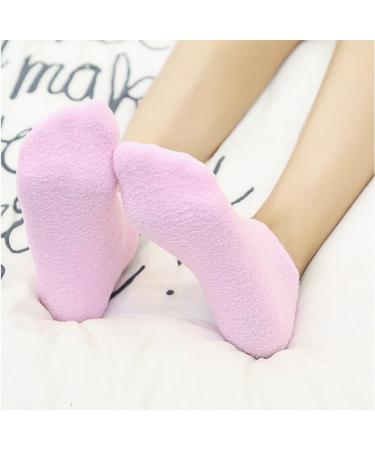 MAGICLULU Spa Gel Socks 3 Pairs Moisture Socks Gel Socks Moisturizing Foot Wear Cracked Foot Lotion Socks Oil Infused Socks Cracked Heel Socks Cotton Oil Socks Spa Essential Oil Miss Pink - Buy Online on GoSupps.com