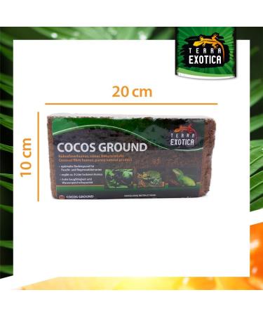 Coco's Ground Coconut Humus for Terrariums | 9L Substrate for Amphibians Reptiles & Vertebrates | Organic Coconut Fiber Litter (650g Brick) - Buy Online on GoSupps.com