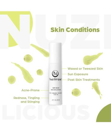 Professional Grade Calming Face Serum Hydrating, Soothing & Firming with Patented Green Tea Extract, Vegan, Cruelty-Free, Skin-Revitalizing & Nourishing Formula, (0.25) 0.25 Fl Oz (Pack of 1) - Buy Online on GoSupps.com