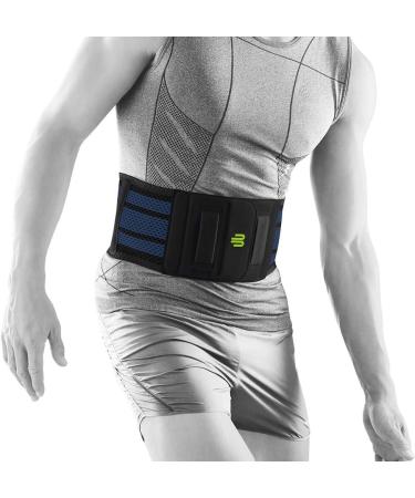 Bauerfeind Sports Back Support - Breathable Compression - Anatomically Contoured Pad - Air Knit Fabric - Black Medium - Buy Online on GoSupps.com