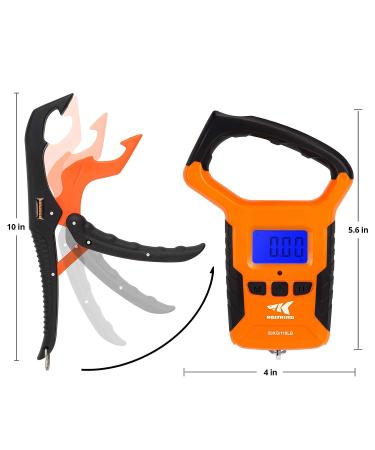KastKing Fish Scale w/ Floating Lip Gripper 110 LBs/50 Kg Dual Mode - Water Resistant, Lightweight ABS Frame, Non-Slip Handle, 38 Tape Measure - Combo - Buy Online on GoSupps.com