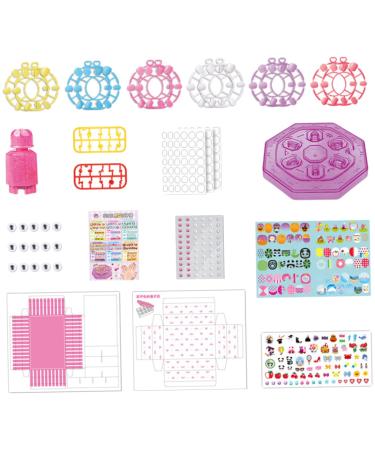 Ipetboom 1 Set Children's Nail Art Toys Glitter Outfit Makeup Toy Kid Fake Nails Sparkle Nail Polish Nail Kit for Kids Age 8-12 Nail Girls Nail Polish Toddler Nail Stickers Plastic Manicure