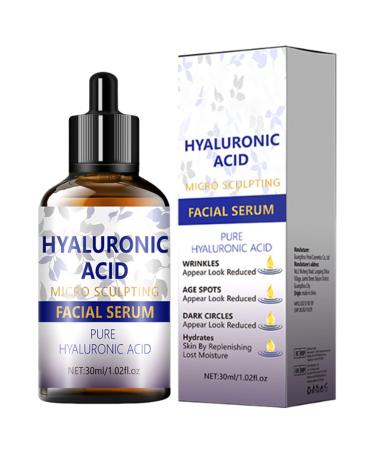 Hjatirace Hyaluronic Acid Anti-Sagging Firming Effect 30 ml Moisturizing Serum for Sensitive Skin Skin Firming Serum Easy Application For Women Daily Use Travel Nighttime
