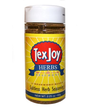 TexJoy Herbs Du Beaumont Saltless Herb Seasoning, 2.25 Ounce Shaker
