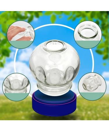 Geardeangloow Professional 8-Piece Glass Cupping Therapy Set | Fire Cupping Glasses for Pain Relief & Wellness - Buy Online on GoSupps.com