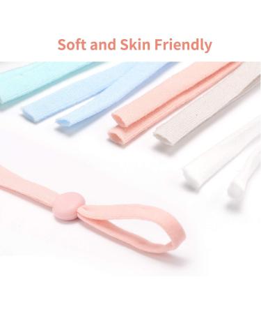 120 PCS 1/4 Inch Elastic String Cord Bands with Adjustable Buckle - Sewing Crafts DIY Mask - 6 Assorted Colors - Adults and Children - Buy Online on GoSupps.com