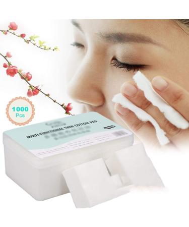 Portable Cleansing Cotton 1000Pcs Boxed Disposable Ultra-Thin Cotton Makeup Remover Wipes Nail Polish Remover Cleansing Facial Tissue Paper Soft Comfortable (Color : White Size : 5 * 6cm) 5*6cm White - Buy Online on GoSupps.com