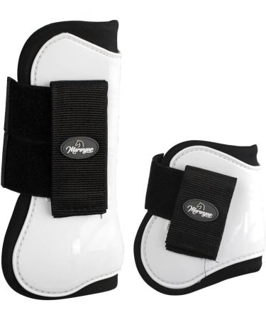 Marengos Tendon & Fetlock Boots Set of 4 - PRO White for Thoroughbred Horses | International Shipping - Buy Online on GoSupps.com
