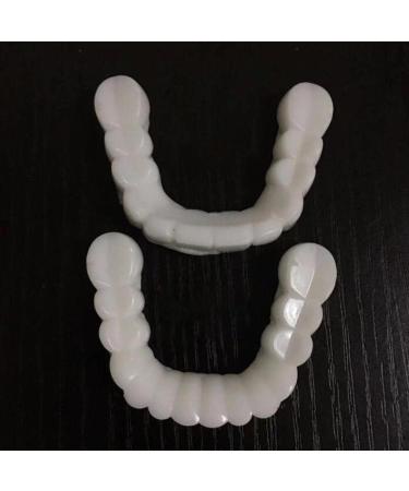 10 Set Resin Teeth Veneers - Comfortable Removable Upper Dentures | Reusable Tooth Covers - Buy Online on GoSupps.com