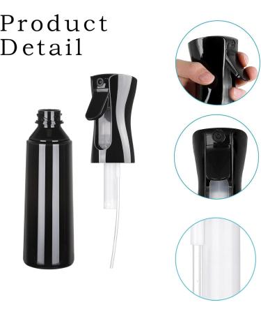 Basetousual 2 Spray Bottle - Continuous Ultra Fine Water Spray for Hairdressers (300ml Black & White) - Perfect Hair Mist for Styling & Hydration - Buy Online on GoSupps.com