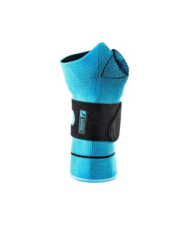 Ossur Formfit Pro Wrist Brace (Blue) for Treatment of Chronic Wrist Pain Overuse Injuries & Rheumatic Arthritis 3D MotionTech Knit for Medical Grade Compression Breathable Fabric (XL Left)