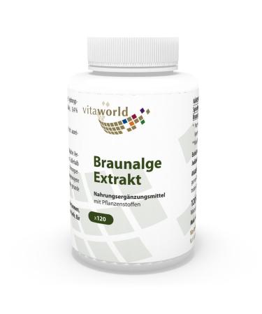 Vita World Brown Seaweed Extract 500mg 120 Capsules Made in Germany