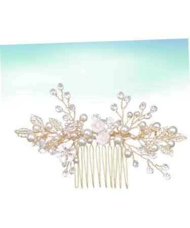 Housoutil Wedding Dress Accessories Women Hair Comb Wedding Hair Comb Crystal Hair Comb Bridal Hair Comb Hair Accessories Alloy Headgear Women's - Buy Online on GoSupps.com