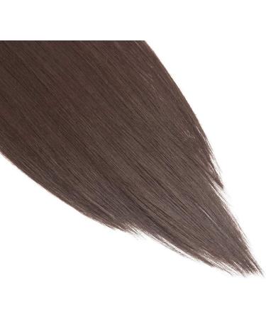 Silk-co 23 Inch Light Brown Clip in Hair Extensions - 8PCS Long Straight Synthetic Hair Pieces for Full Head - Buy Online on GoSupps.com