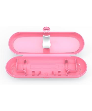 Poketech Travel Case for Electric Toothbrushes Premium Pink with 1 Handle & 2 Brush Heads International Shipping Available - Buy Online on GoSupps.com