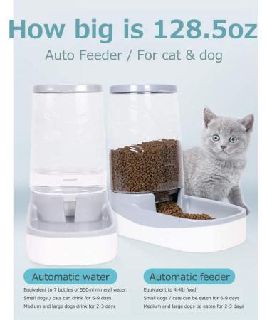 Eonpet 3.8L Automatic Cat and Dog Feeder & Water Dispenser with Travel Supply - Ideal for Pets - Buy Online on GoSupps.com