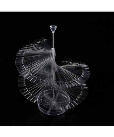 Yimart 120 Sticks Nail Art Color Chart Display Stand - Clear Spiral False Nails Shelf for Salon Polish Gel Show - Buy Online on GoSupps.com