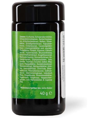 ANCENASAN Herbal 40g - 49 Bitter Herbs & Spices | Alcohol-Free Gluten-Free Vegan 100% Natural Supplement - Buy Online on GoSupps.com