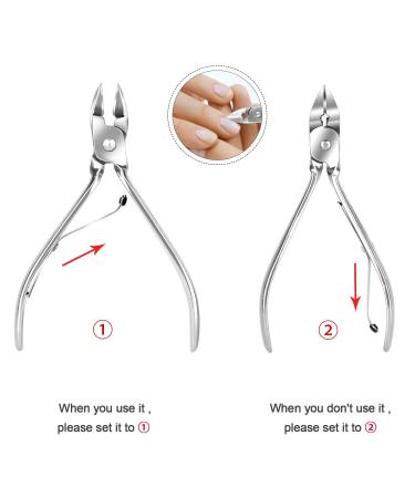 Stainless Steel Manicure and Pedicure Kit - 19 Piece Professional Grooming Set with Travel Case (Blue) | Nail Clippers and Care Tools - Buy Online on GoSupps.com