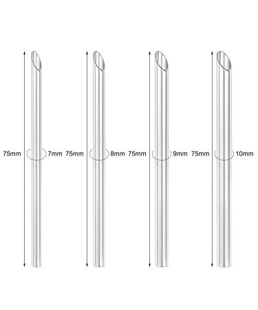 Premium Stainless Steel Piercing Needles & Receiving Tubes - Perfect for Nose Septum Ear Belly & Cartilage Piercings (7mm 8mm 9mm 10mm - Buy Online on GoSupps.com