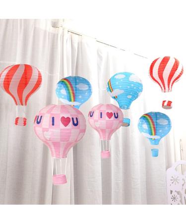 Rainbow Hot Air Balloon Ceiling Lamp - Colorful Shadow Lantern for School & Shopping Center Decoration - Buy Online on GoSupps.com