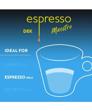 Lavazza Espresso Maestro DEK Medium Roast Coffee Capsules Compatible with Nespresso Original Machines Round and well-balanced espresso notes of dried fruit light chocolate aftertaste (10 pack) Decaf 10 count (Pack of 1) - Buy Online on GoSupps.com