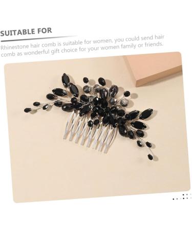 DOITOOL Rhinestone Flower Headpiece Decorative Hair Comb Bridal Hairpiece Wedding Bridal Hair Comb French Hair Side Combs Christmas Hair Comb The Flowers Miss Accessories Crystal - Buy Online on GoSupps.com