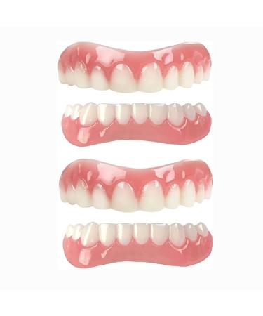 CAILING 2 Sets Instant Veneers Dentures, Missing Tooth Replacement Kit for Snap Covering Missing Teeth Denture Filling Kit Braces for Teeth That Look Real, 1 Count