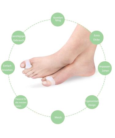 Toe Spreader for Correcting Overlapping Toes - 12 Large-Scale Toe Separator Spacers for Hallux Valgus Hammer Toes & Bunion Relief - Buy Online on GoSupps.com