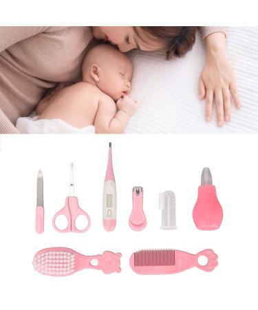 Baby Healthcare Grooming Kit: Nose Cleaner, Nail Clippers, Scissors, Toothbrush, Comb - 8Pcs - Buy Online on GoSupps.com