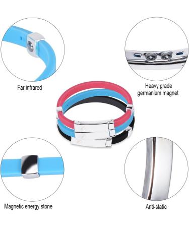 Zixyqol Anion Bracelet - Electrostatic Silicone Adjustable Wrist Strap for Antistatic Protection (Black) | International Shipping Available - Buy Online on GoSupps.com