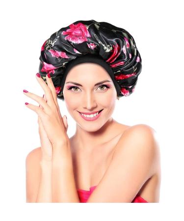 2 Pack Women's Satin Sleep Cap | Hair Care for Long & Curly Hair | Elastic Satin Hair Bonnet - Buy Online on GoSupps.com