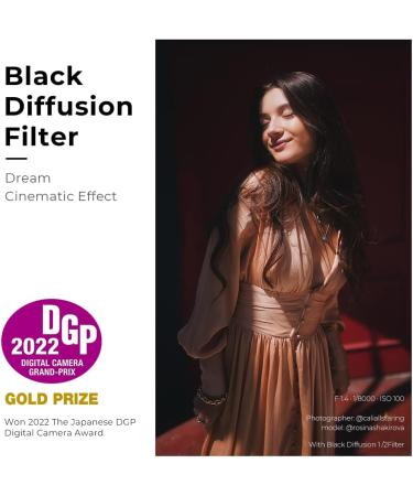 K&F Concept 49mm Black Diffusion 1/4 Filter Mist with Multi-Layer Coatings for Cinematic Video & Portrait Photography - Buy Online on GoSupps.com