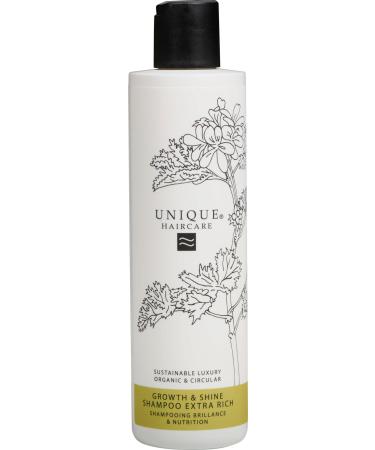Unique Haircare Growth & Shine Extra Rich Shampoo - Hair shine and growth - Organic and fair trade - 250 ml