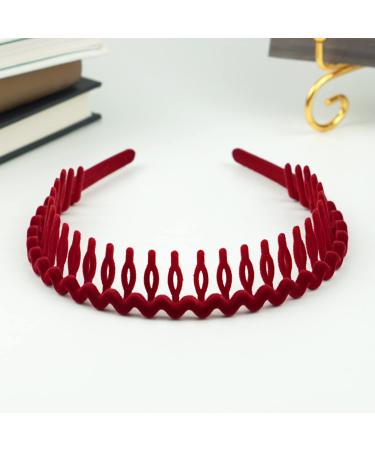 3 PCS Non Slip Cloth Rhinestone Headbands for Women - Wave Pattern Hair Bands with Teeth | Stylish Hair Accessories for Girls - Buy Online on GoSupps.com