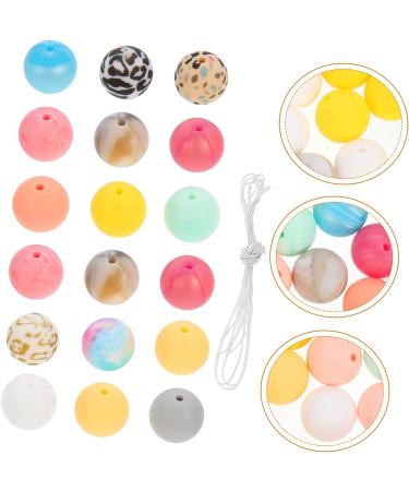 EXCEART Silicone Beads Bulk Set for Jewelry Making - Round Teething Beads for Baby Bracelets and Nursing Necklaces - Wreath Design - 1.5x1.5x1.5CM - 3 Sets - Buy Online on GoSupps.com