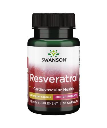 Swanson Resveratrol High Potency 250 mg 30 Capsules - Buy Online on GoSupps.com