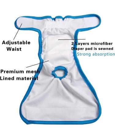 JoyDaog Reusable XL Diapers for Small Dogs - Eco-Friendly Natural Color | Shop Internationally - Buy Online on GoSupps.com