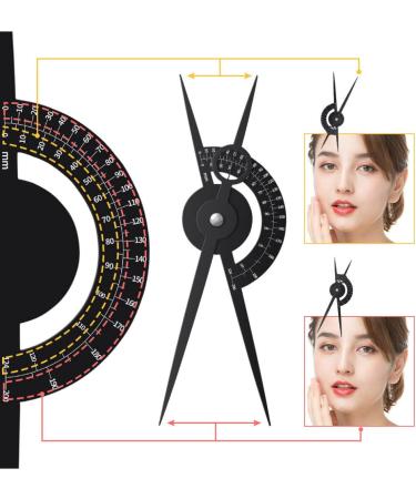 Mikinona Brow Mapping Ruler Eyebrow Positioning Ruler Miniature Tools Eyebrow Balance Ruler Eyebrow Shaper Advanced Eyebrow Card - Buy Online on GoSupps.com