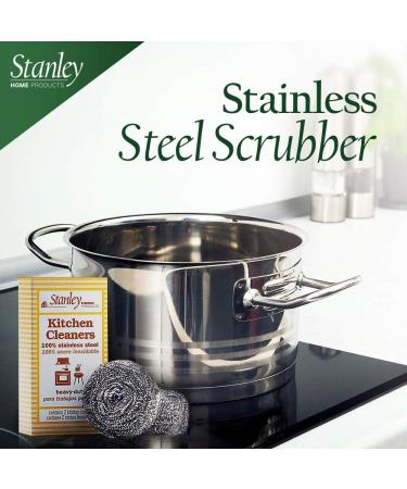 Stanley Home Products Stainless Steel Kitchen Scouring Cleaners - 2 Pack - Buy Online on GoSupps.com
