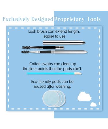 KevKev Lash Remover for Cluster Lashes | Gentle Eyelash Glue Remover 150ml | Non-Irritating No Residue Eco-Friendly Pads - Buy Online on GoSupps.com