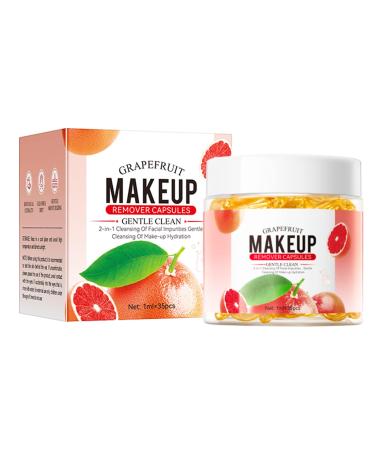 D maquillant Capsules L'extrait De Pamplemousse | 35 Capsules Individuelles Nettoyant Visage Hydratant & Doux | limine M me Le Maquillage Waterproof | Format Voyage