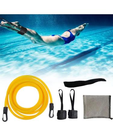 Adjustable Swim Training Resistance Belt - Safety Rope & Latex Tubes - Enhance Your Swimming Skills - Buy Online on GoSupps.com
