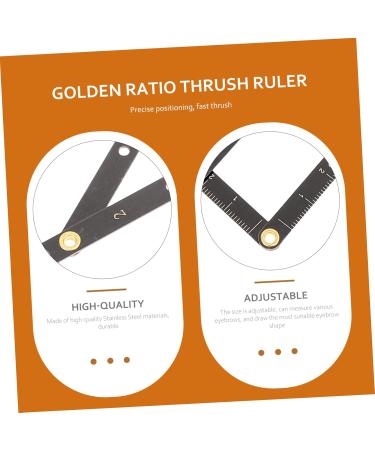 Beavorty 1pc Second Generation Scale Metal Dies Make up Kit Eyebrow Tools Eyebrow Rulers Tracer Printable 1 count (Pack of 1) Black - Buy Online on GoSupps.com