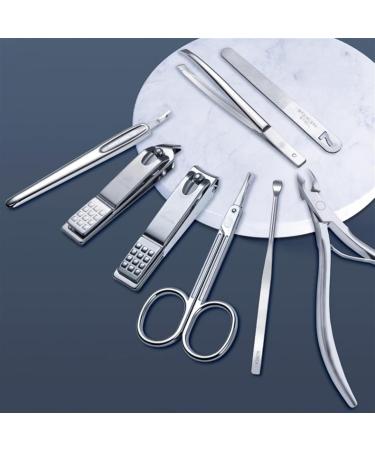 Nail Clippers Nail Clipper Kit Manicure Set Pedicure Set Nail Clipper Set 8 in 1 Stainless Steel Professional Personal Nail Care Set (Color : Blue) (Color : Pink) - Buy Online on GoSupps.com