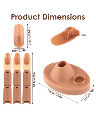 Acrylic Nail Practice Finger Kit - BORNBYME Adjustable Fake Fingers & 100 Nail Tips for Beginners | International Shipping Available - Buy Online on GoSupps.com