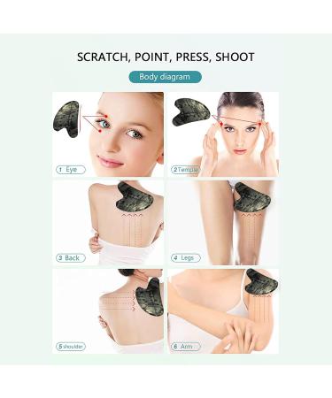 Gua Sha Facial Tools- Beauty Skin Care Face Roller Massager Muscle Relaxing Skin Care Tools for Face Body Eyes Neck Skin Tightening Routine(D) - Buy Online on GoSupps.com